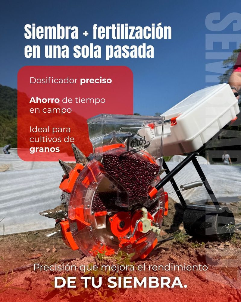 Sembradora Manual Toros D7 Metálica