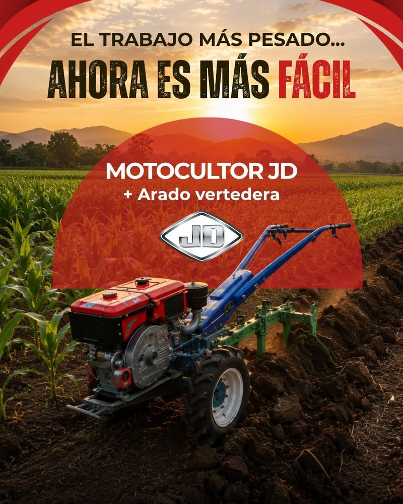 Arado de Vertedera para Motocultor JD