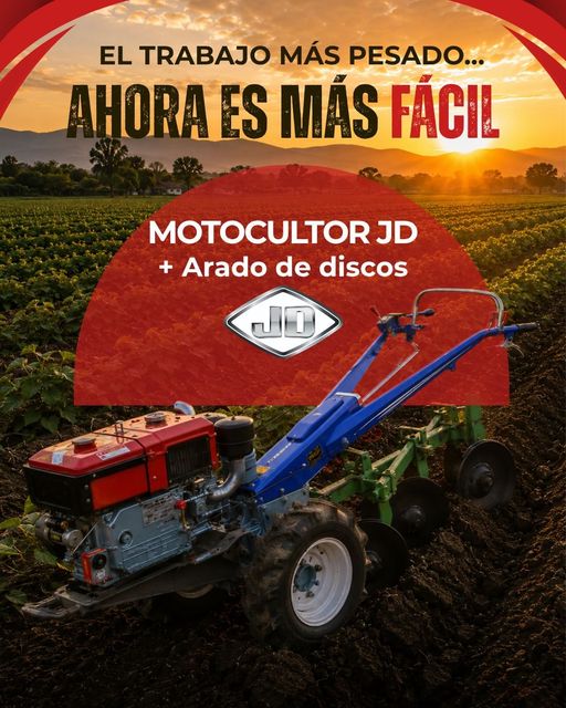 Arado de Discos para Motocultor JD