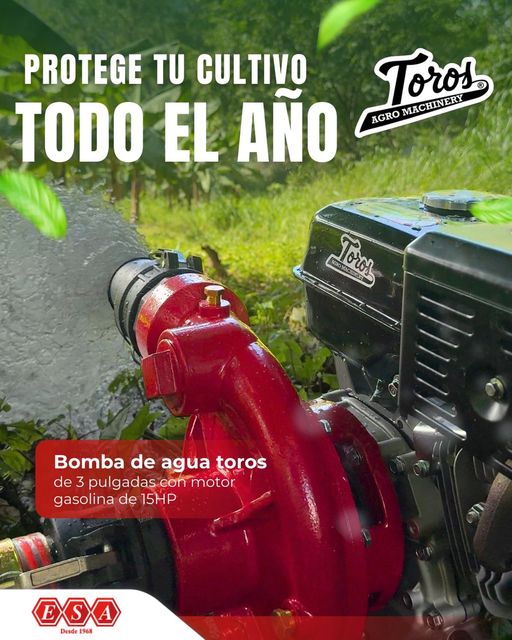 Bomba de Agua Toros 3x3 Gasolina 15 HP